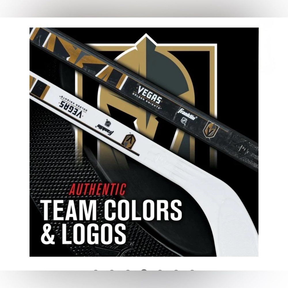 Vegas Golden Knights NHL Mini Hockey Stick & Ball Set by Franklin Sports
